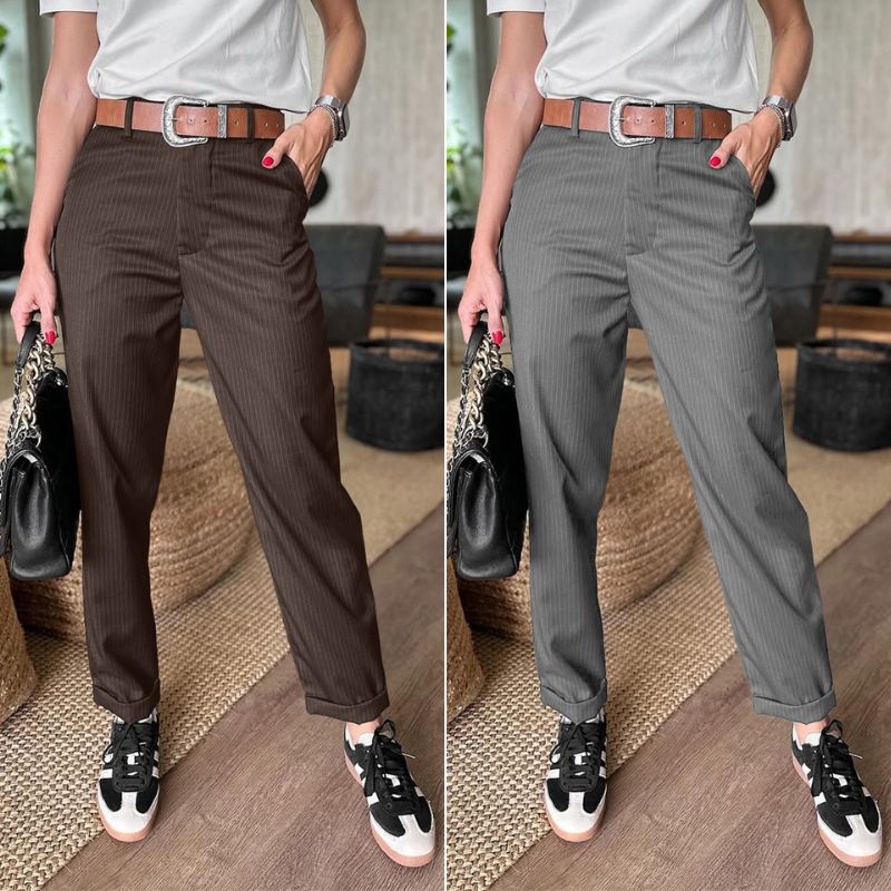 Briana™ | Striped Shaping Pants