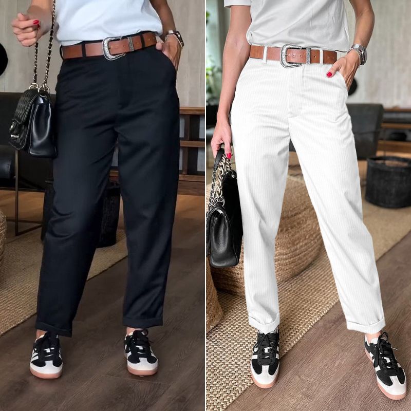 Briana™ | Striped Shaping Pants