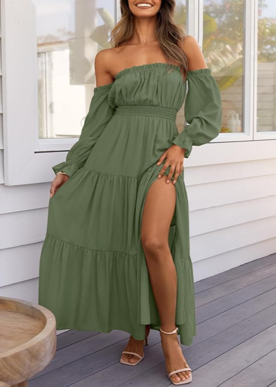 Mallory™ | Side Split Maxi Dress