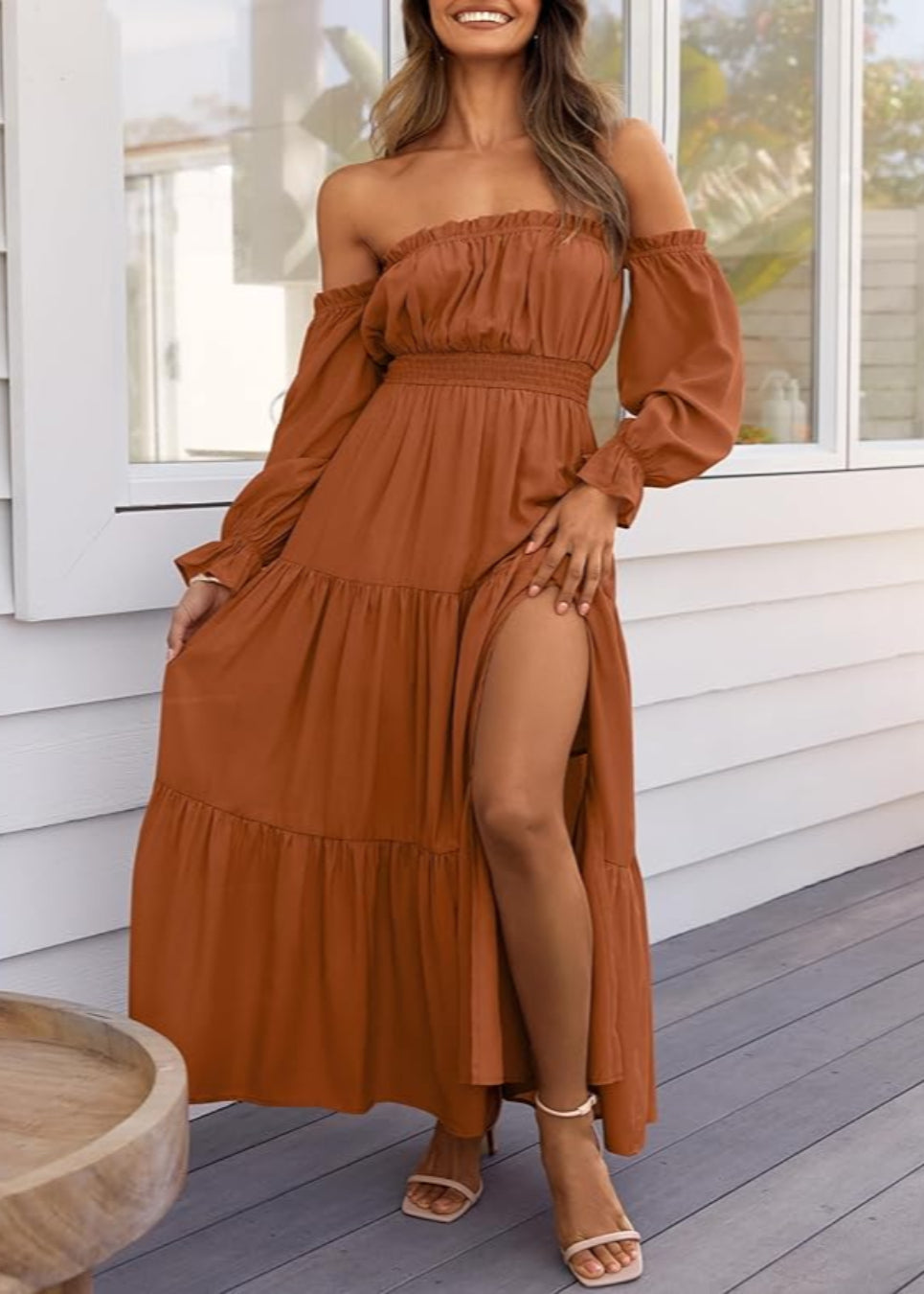 Mallory™ | Side Split Maxi Dress
