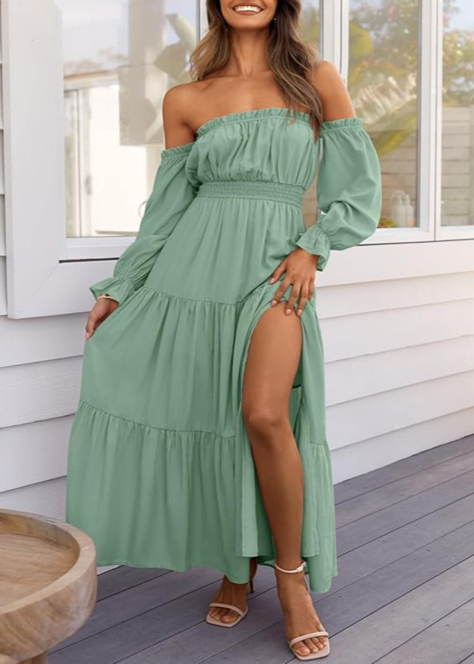 Mallory™ | Side Split Maxi Dress