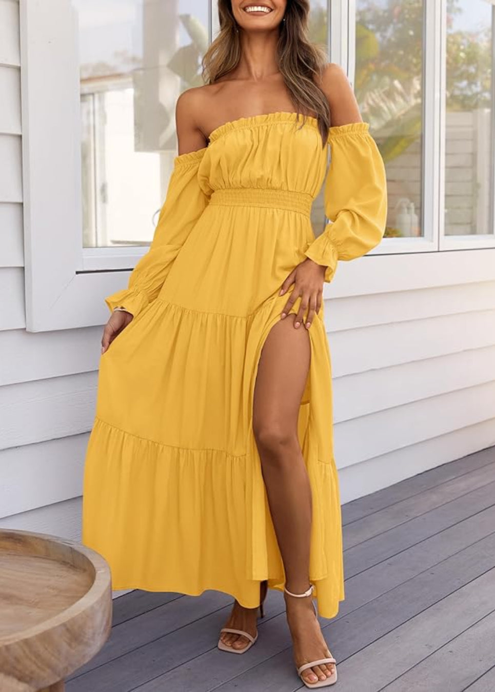 Mallory™ | Side Split Maxi Dress