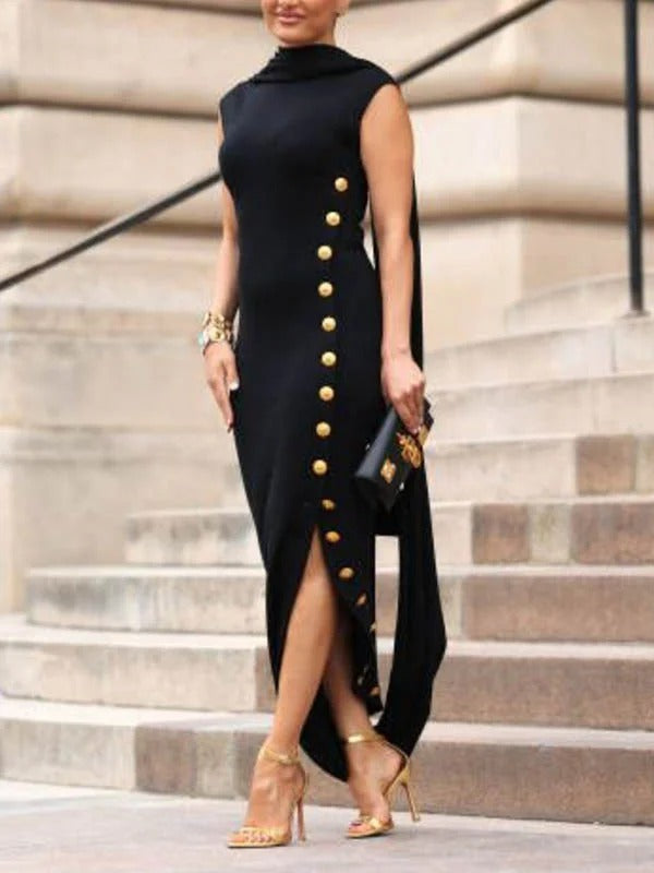 Chloe™ | Collar Maxi Dress
