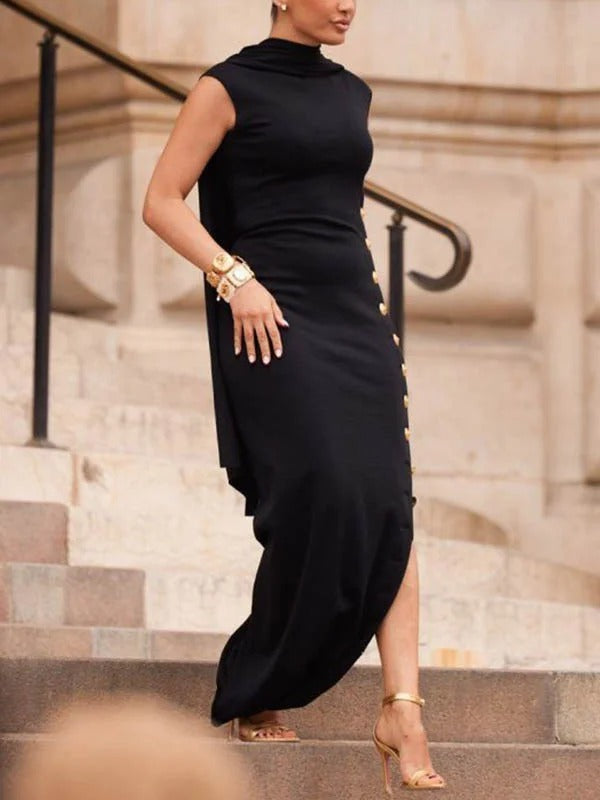 Chloe™ | Collar Maxi Dress