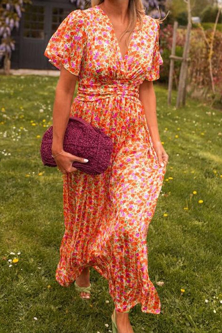 Lyla™ | Elegant V-Neck Maxi Dress