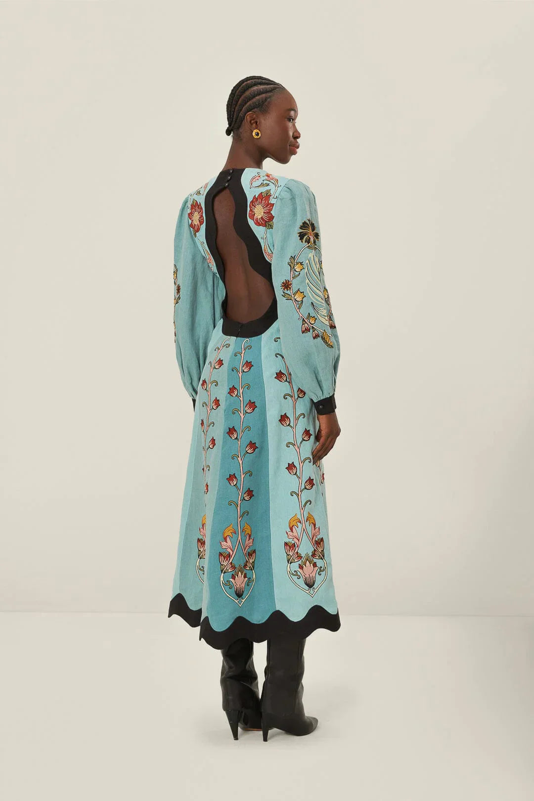 Freya™ | Blue Flow Midi Dress