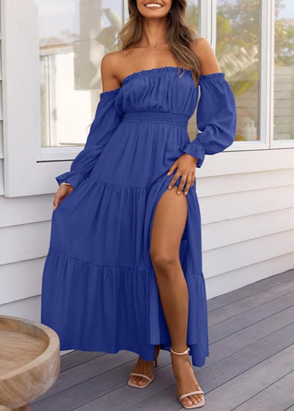 Mallory™ | Side Split Maxi Dress