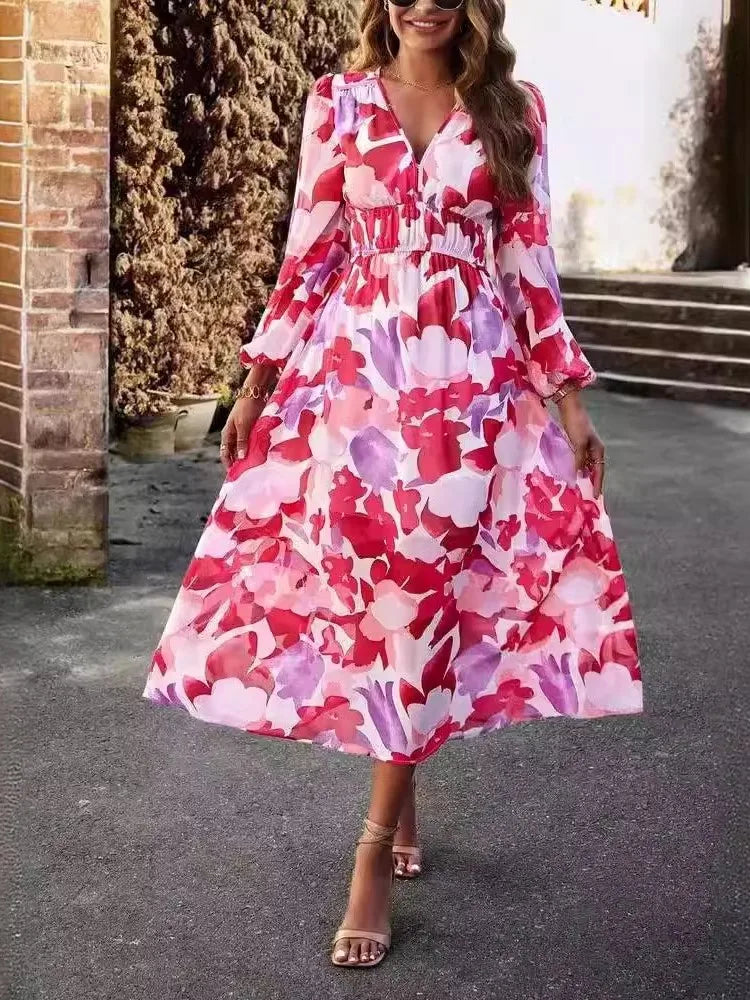 Alayah™ | Refined Elegance in Printed Dress