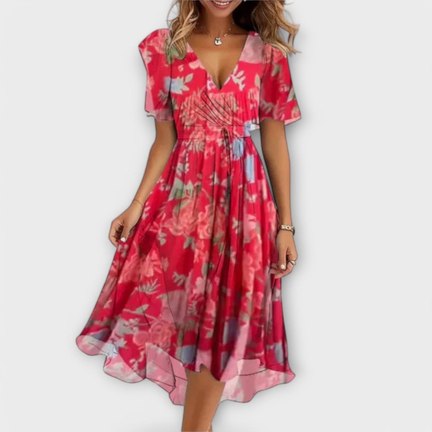 Millie™ | Women's Dress with V-neck