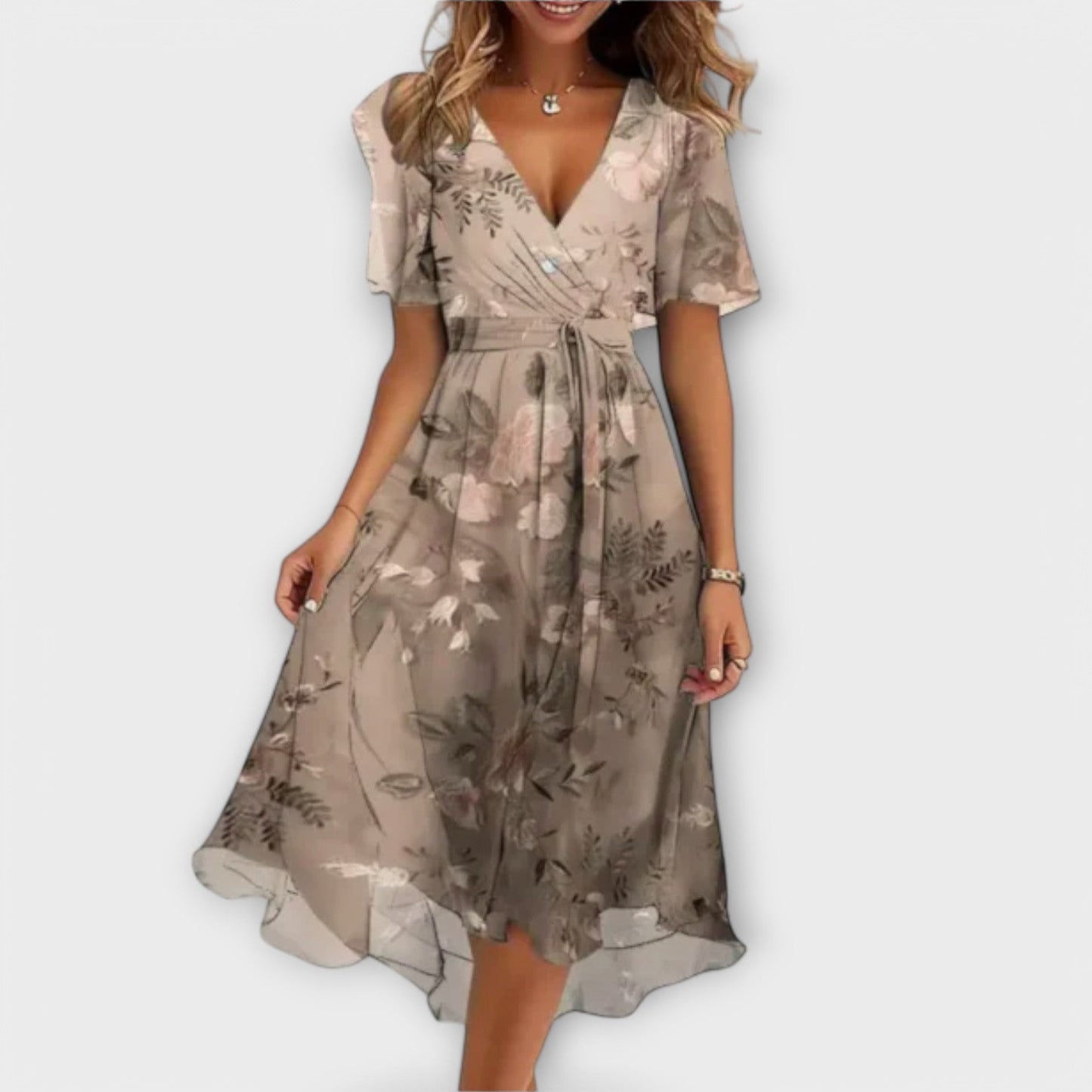 Millie™ | Women's Dress with V-neck